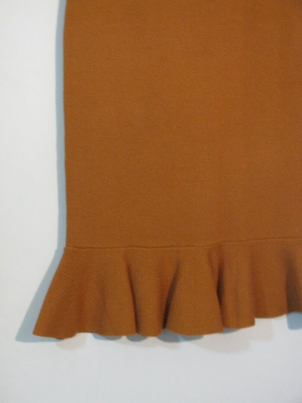 Hera Collection Rust Brown Ruffle Midi Dress - Picture 4 of 4